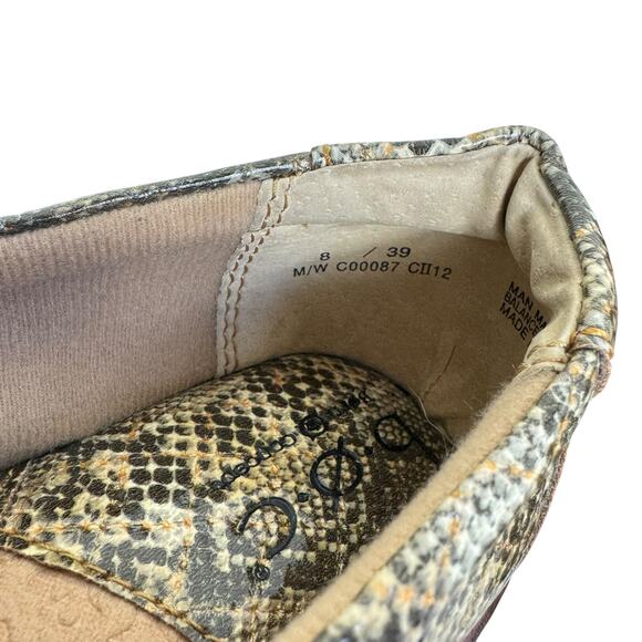 Boc Born NWOT Peggy Snakeskin Print Faux Leather Slip On Comfort Clog Size 8 - Picture 6 of 8
